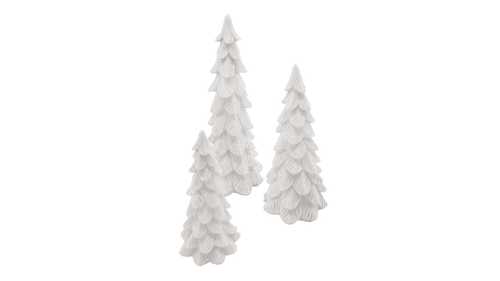 White Glitter Trees