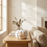 White Mini Jack-O-Lantern Pumpkin