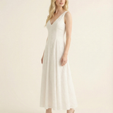 White Sands Eyelet Midi Dress (detail view 3)