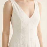 White Sands Eyelet Midi Dress (detail view 2)