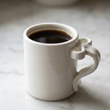 White Bow Handle Mug