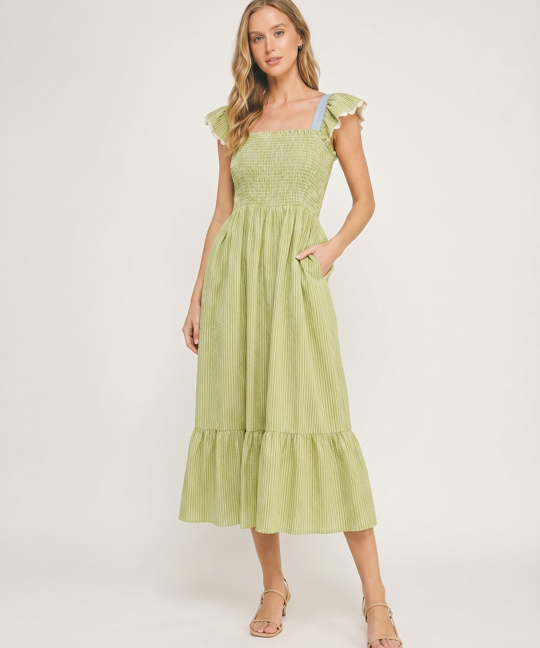 Willow Smocked Midi Dress
