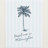 Wilmington Palm Tree Print Artwork – Coastal Tropical Wall Art Gift (detail view 2)
