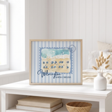 Wilmington NC Vintage Stamp Print