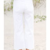 High Rise Crop Wide Leg  Jeans