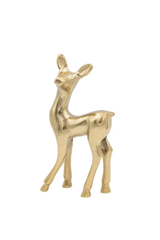 Aluminum Gold Finish Deer