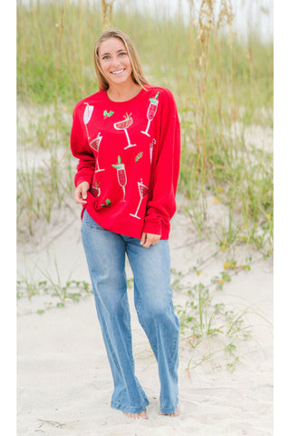 Sparkle Cocktail Sweatshirt