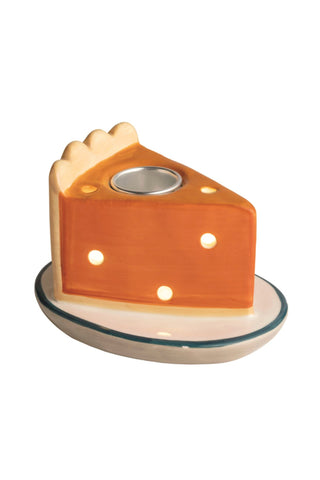 Pumpkin Pie Slice LED Taper Holder