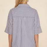 Coastal Drift Stripe Blouse