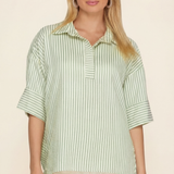 Coastal Drift Stripe Blouse