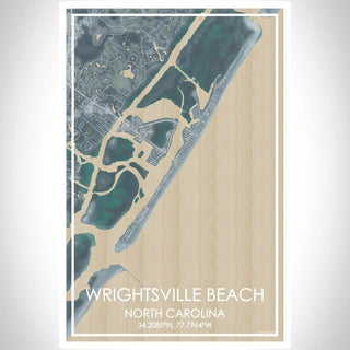 Wrightsville Beach NC Map Print