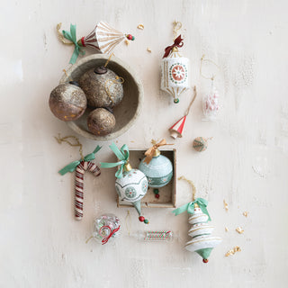 Hand-Painted Paper Mache Ornament