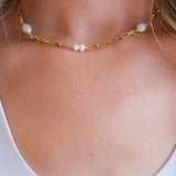 My Sister's Cottage | Waterproof | Freshwater Cultured Pearl Link Necklace (detail view 2)