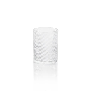 Ripple Textured Rocks Glass