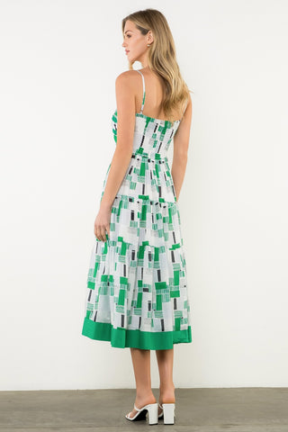 Geometric Print Dress