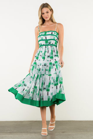 Geometric Print Dress