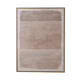 Hand-Painted Wood Framed Abstract Design Canvas