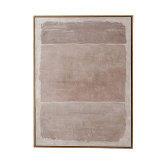 Hand-Painted Wood Framed Abstract Design Canvas