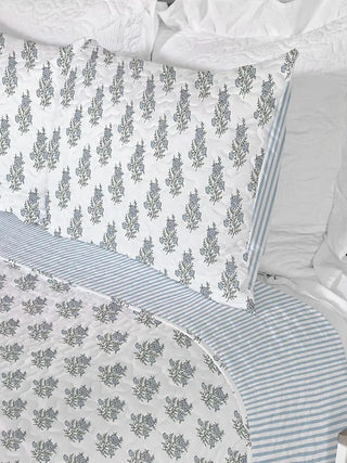 Claire Blue Queen Quilt