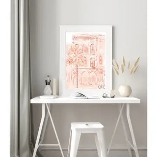 Monotone Charleston Peach - Art Print