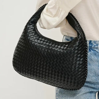 Adela Woven Bag-Black