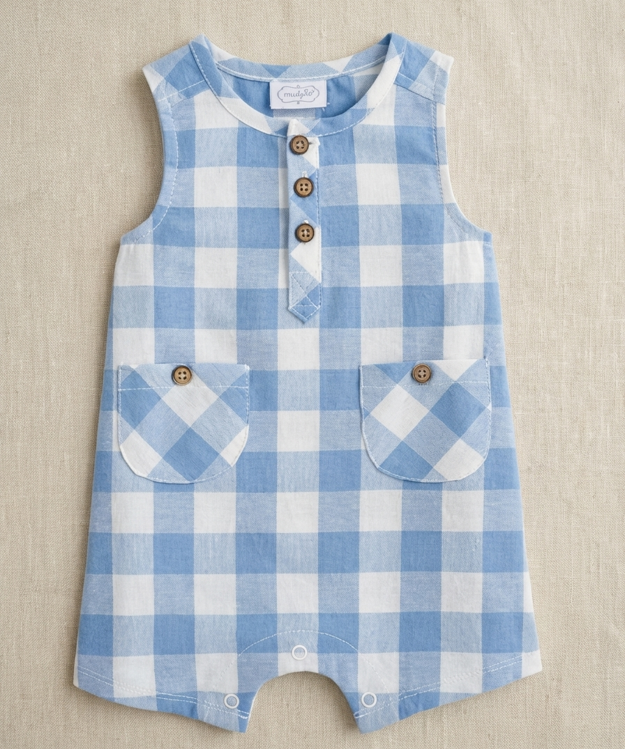 Baby Checkered Romper