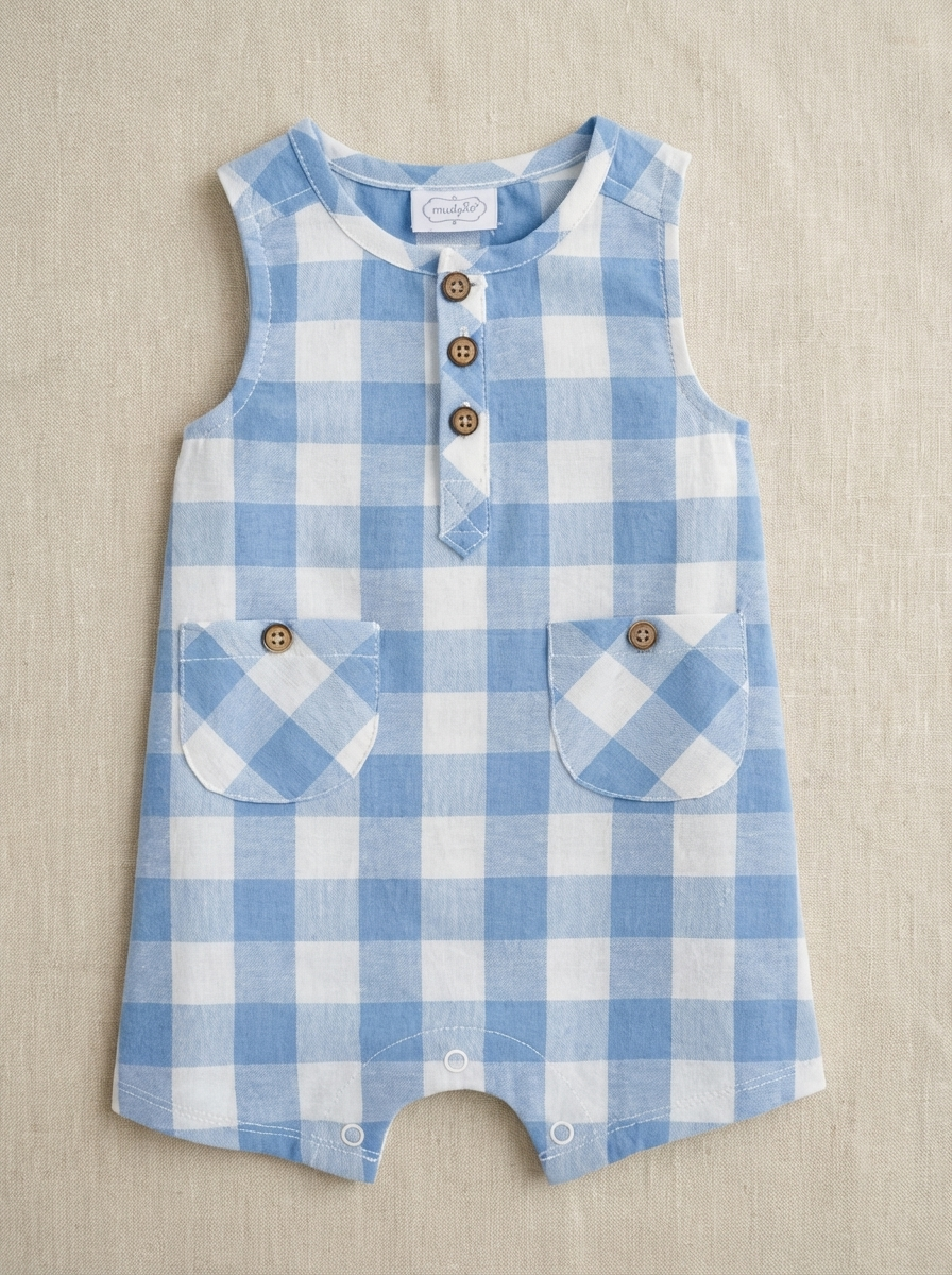 Baby Checkered Romper