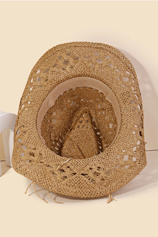 Straw Cowboy Hat Khaki