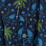 Blue Palm Halter Neck Midi Dress