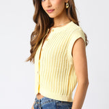 Button Sweater Vest