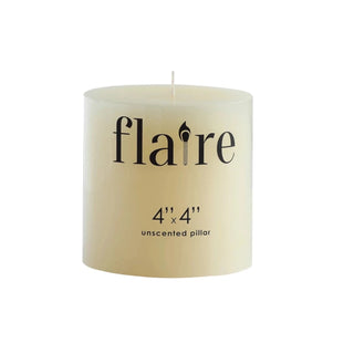 Unscented pillar candle 4" Round x 4"H