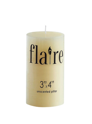 Unscented Pillar Candle - 3"x4"