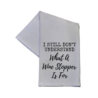 Wine Stopper Tea Towel