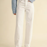 Coastal White Relaxed Straight Denim