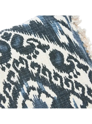 Woven Cotton Blend Pillow w/ Fringe