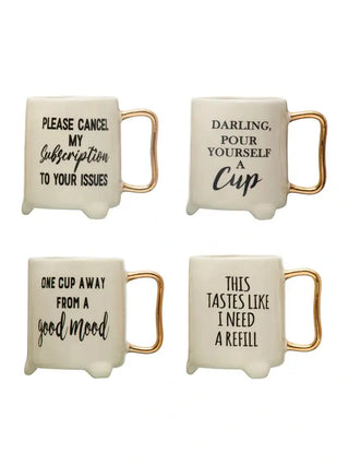 Funny Gold Handle Mugs