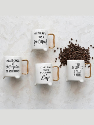 Funny Gold Handle Mugs