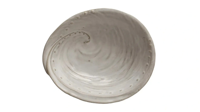 Stoneware Dot Shell Bowl