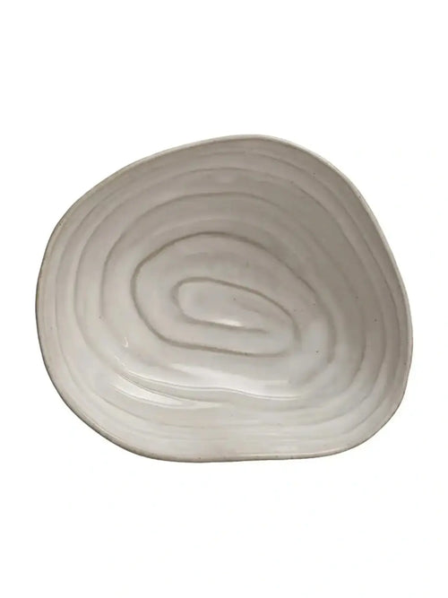 Stoneware Spiral Shell Bowl