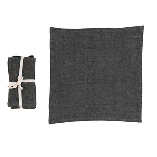 Stonewashed Linen Napkins - Grey