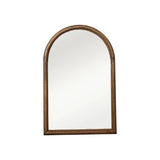 Arched Wood Frame Wall Mirror