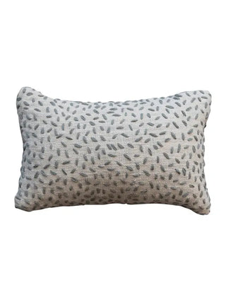 Natural Lumbar Kantha Stitch Pillow