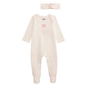 Dot Bow Sleeper & Headband Set