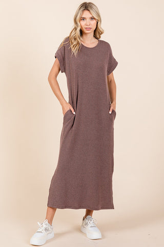 Ribbed Midi Dress