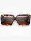 Brown Tortoise Rectangle Sunglasses