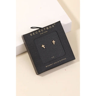 Mini Cross Stud Earrings