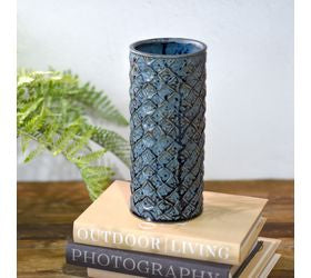 Textured Diamond Vase