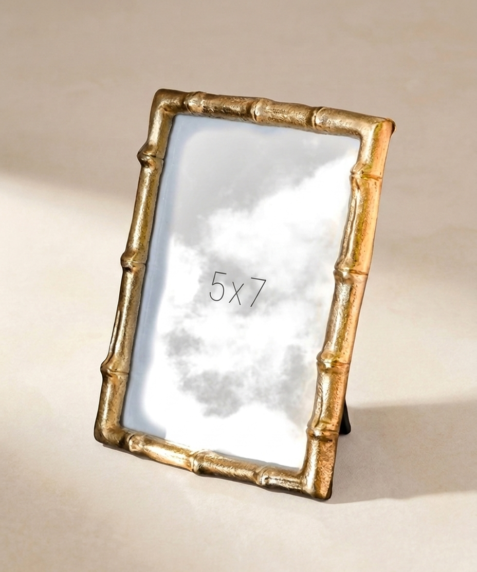 Gold Bamboo Photo Frame, 5x7