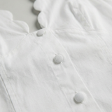 Seabreeze Scallop Midi Dress