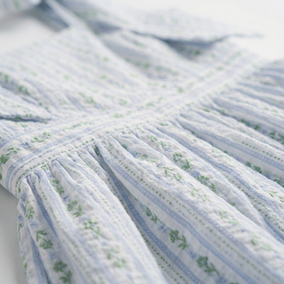 Floral Tie-Strap Tiered Midi Dress